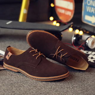 Męskie sznurowane buty oxfordki | Niski obcas
