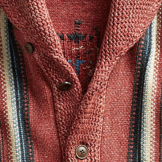 Męski Sweter Kardigan Wzorzysty | Styl Zabytkowy