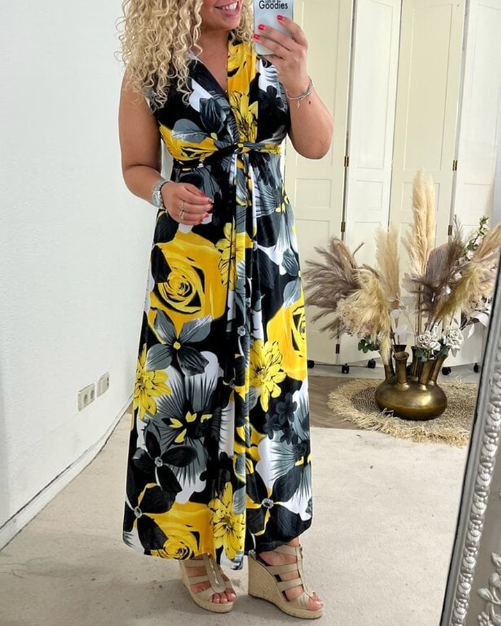 Damen Blumiges Sommerkleid | Maxi