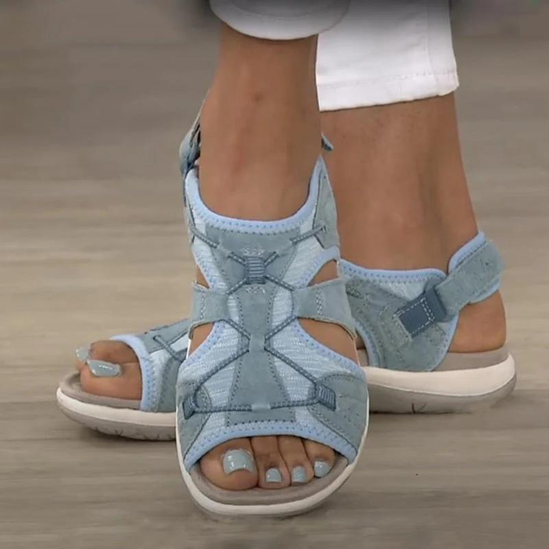 Damen Orthopädische Sandalen | Mit Klettverschluss