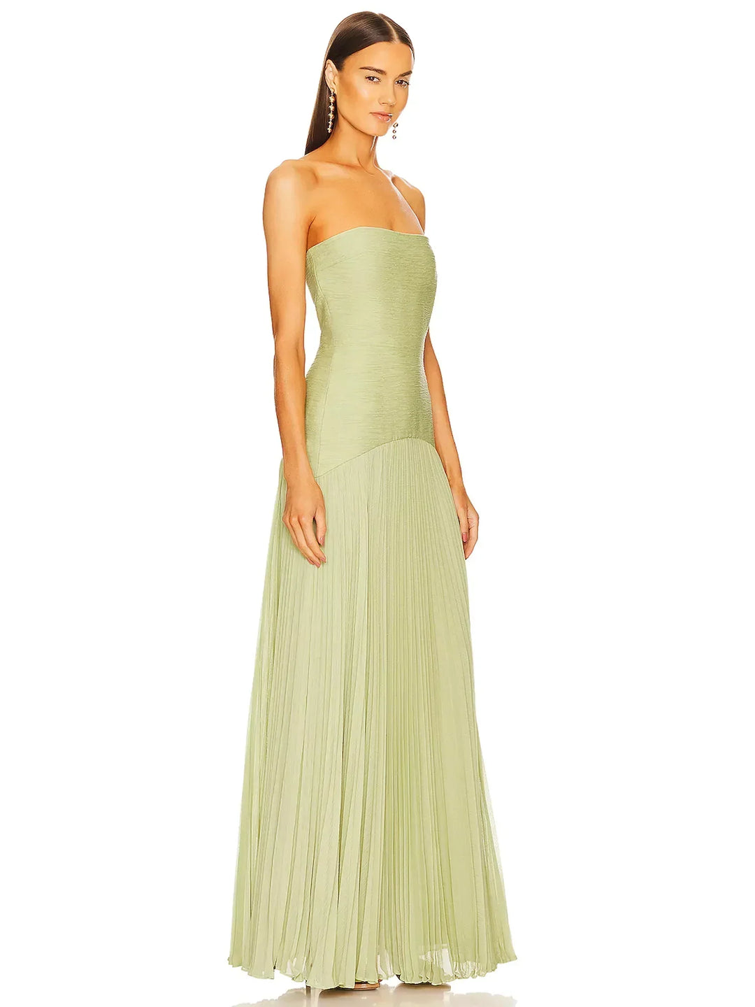 Women's Strapless Maxi Wedding Dress