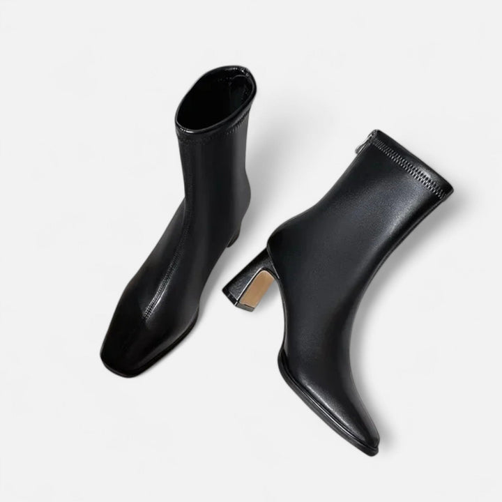 Women's Ankle Boots with Square Toe | Block Heel