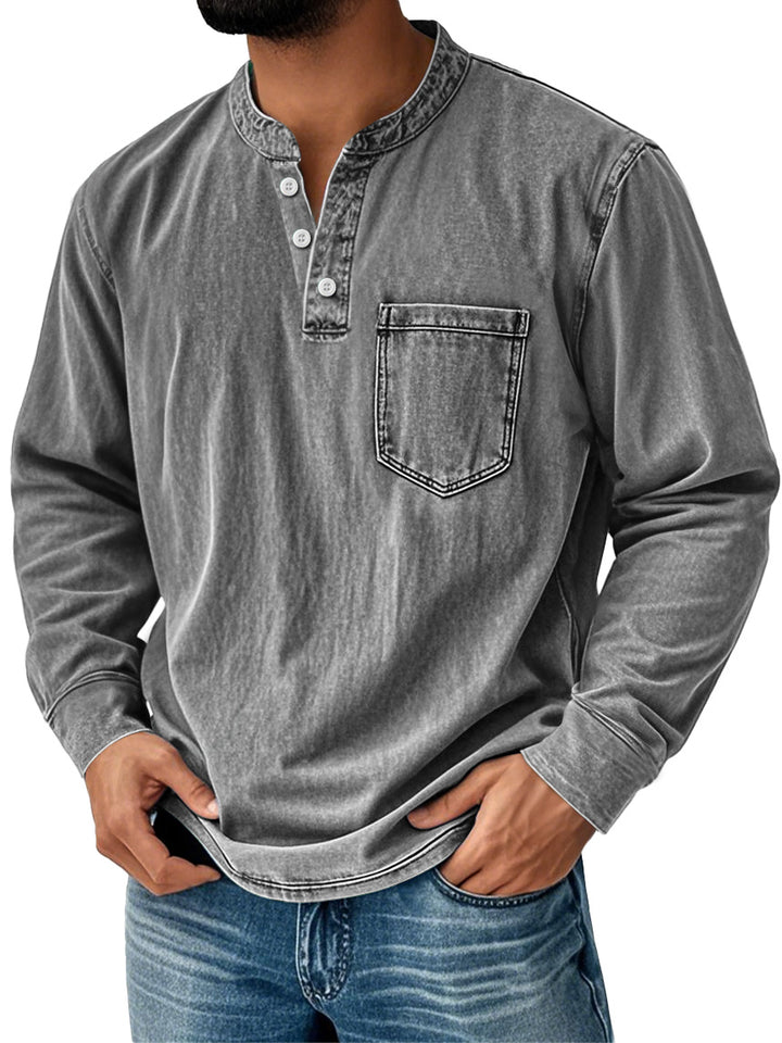 Men's Everyday Shirt | Long Sleeves with Neck Buttons