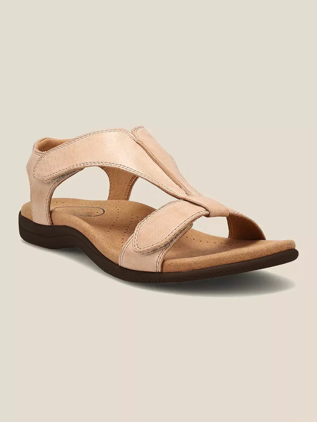 Sandálias Femininas Casuais com Dedos à Mostra | Com Velcro
