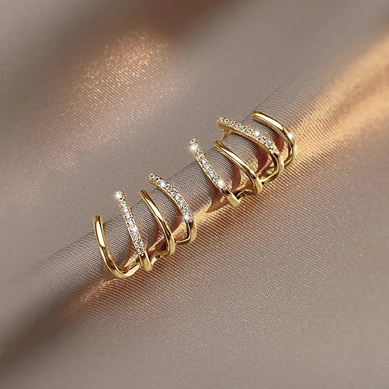 Women's Hoop Earrings with Crystals | Jewelry yes