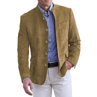 Męski Smart Casual Blazer | Stojący Kołnierz