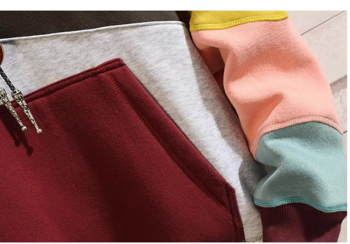 Men's Color Block Hoodie | Long Sleeve
