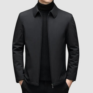 Męska kurtka slim fit z zamkiem | Casual
