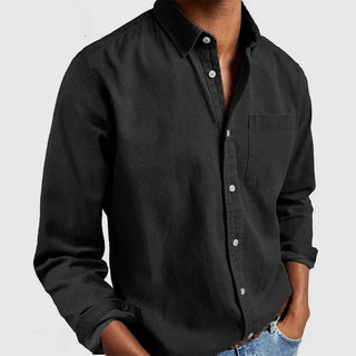 Męska Casual Koszula Button-Down | Długie Rękawy