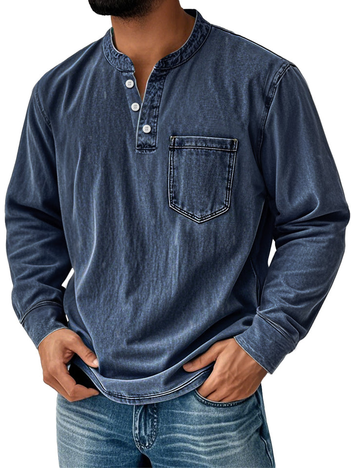Men's Everyday Shirt | Long Sleeves with Neck Buttons