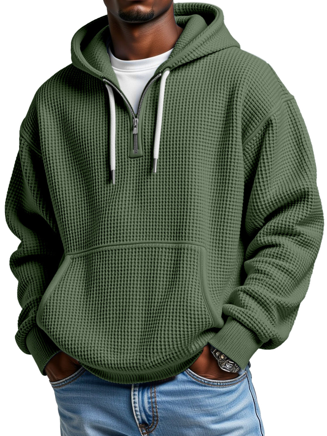 Men's Winter Hoodie | Half-Zip