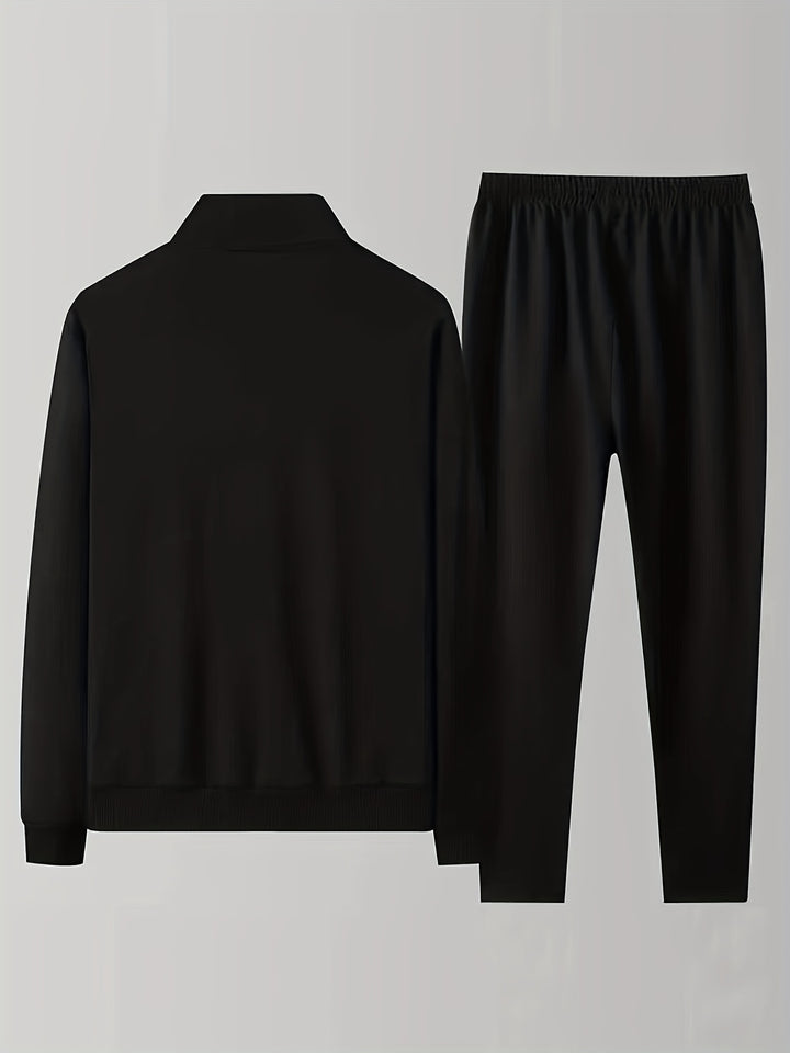 Herren Winter Trainingsanzug | Reißverschluss-Pullover und Jogginghose