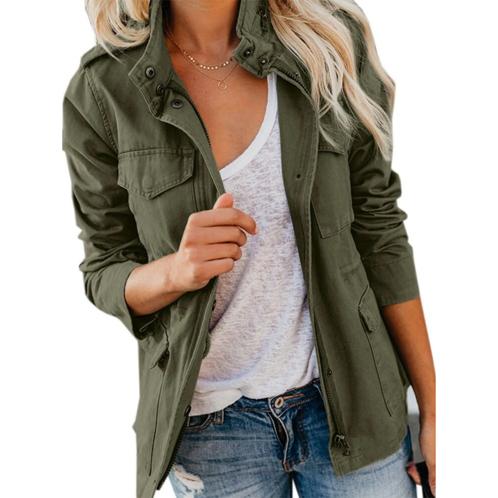 Damen Jacke mit Kapuze und Reißverschluss | Freizeit