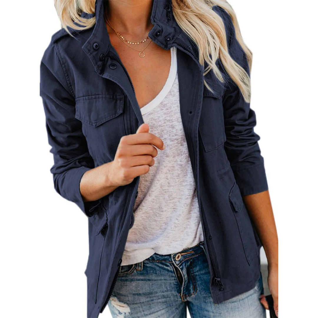 Damen Jacke mit Kapuze und Reißverschluss | Freizeit