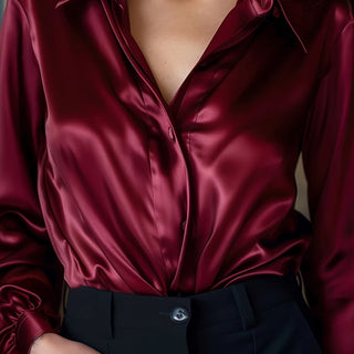 Damska Klasyczna Bluzka | Długi Rękaw