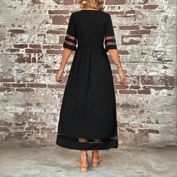 Damen Netz-Sommerkleid | Maxi