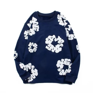 Unisexowy Sweter z Kwiatowym Wzorem | Casual