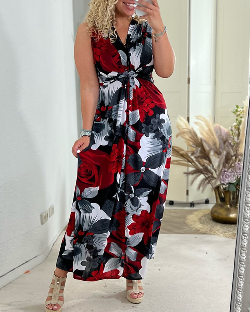 Damen Blumiges Sommerkleid | Maxi
