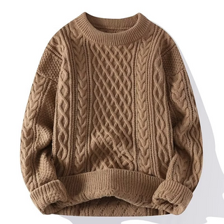 Męskie sweter casualowy | Z zamkiem do połowy