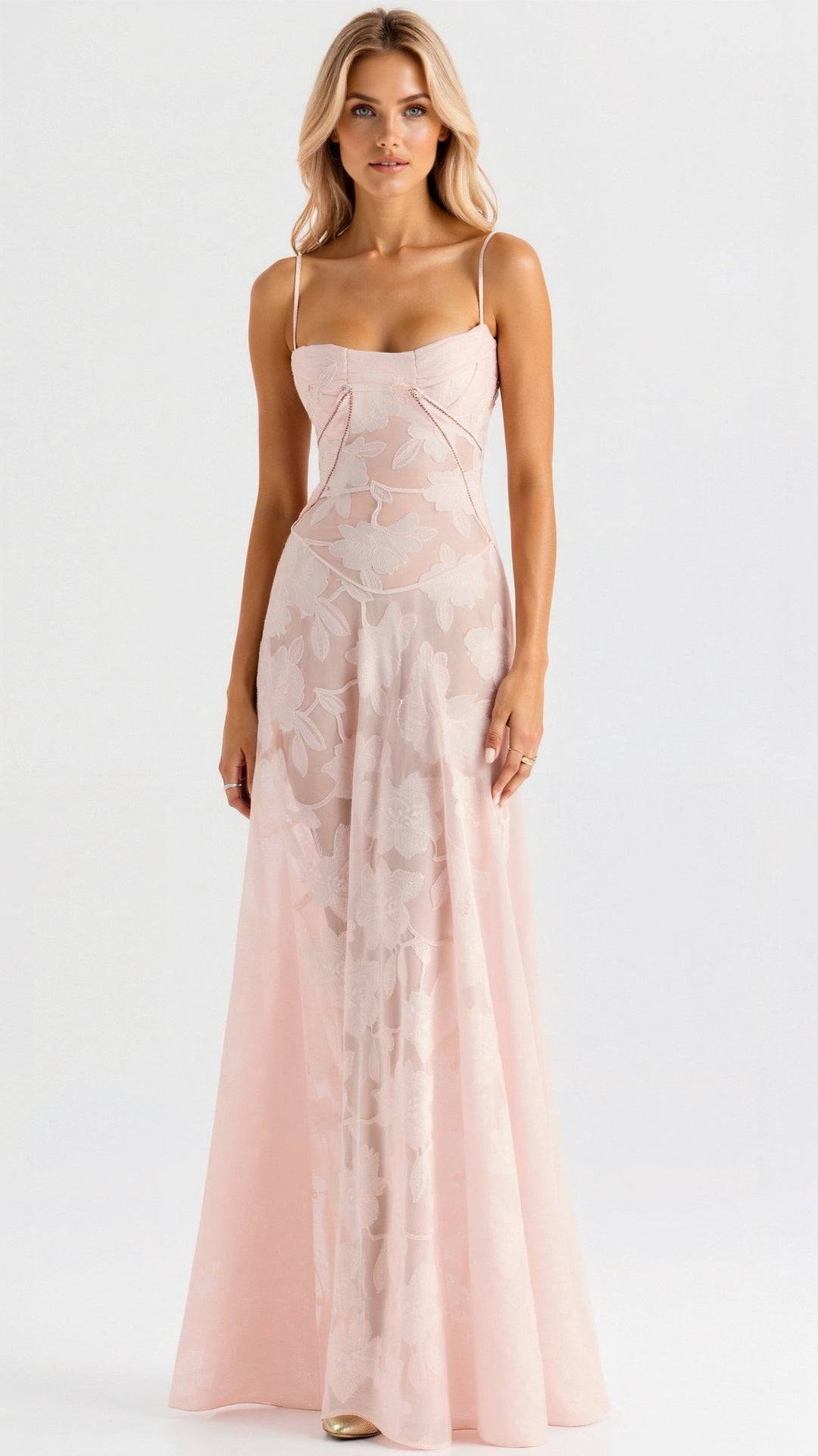 Vestido Feminino para Casamento com Alças | Maxi