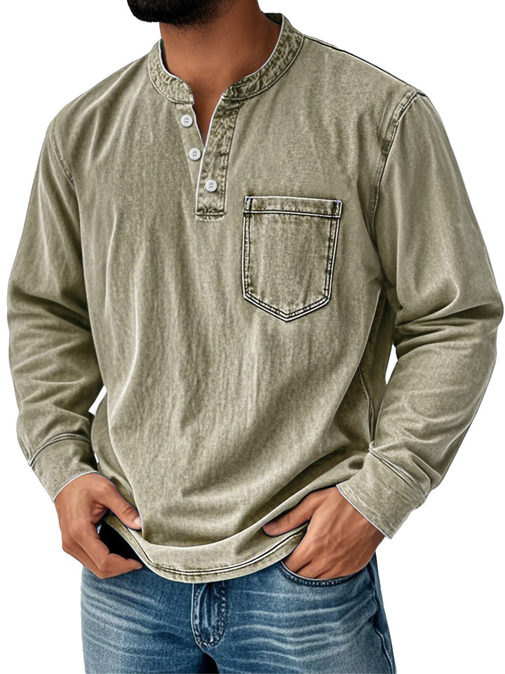 Men's Everyday Shirt | Long Sleeves with Neck Buttons
