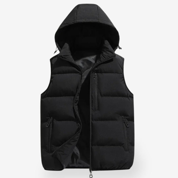 Colete Masculino Matelassê com Capuz | Casual