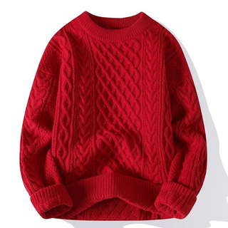 Męskie sweter casualowy | Z zamkiem do połowy