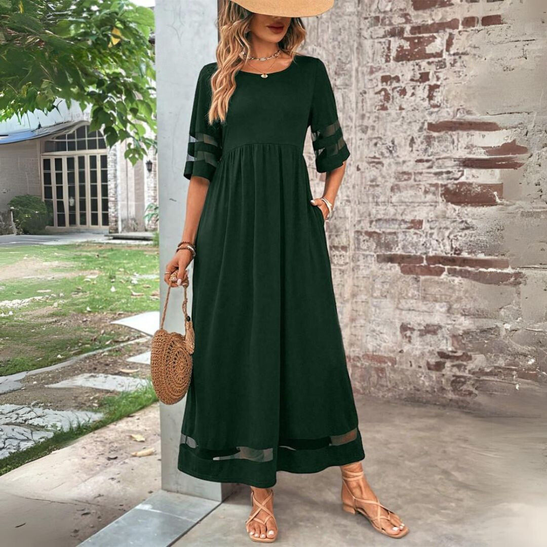 Damen Netz-Sommerkleid | Maxi