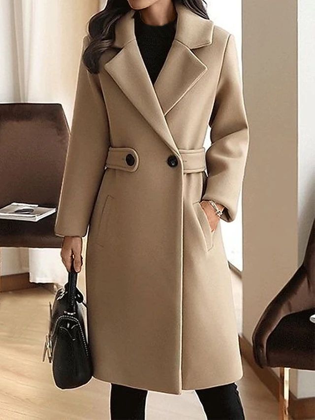 Women's Winter Trench Coat | With Belt
