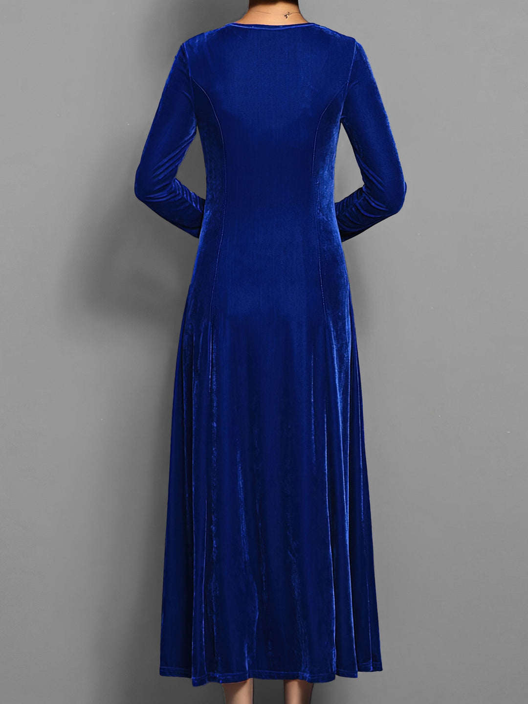Damen Abendkleid mit langen Ärmeln | Maxi