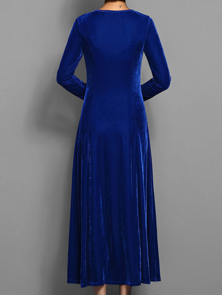 Damen Abendkleid mit langen Ärmeln | Maxi