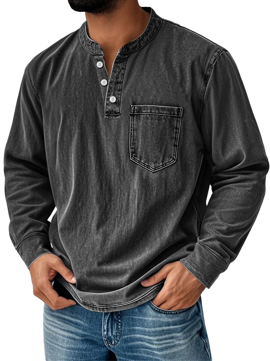 Men's Everyday Shirt | Long Sleeves with Neck Buttons