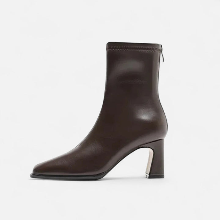 Women's Ankle Boots with Square Toe | Block Heel