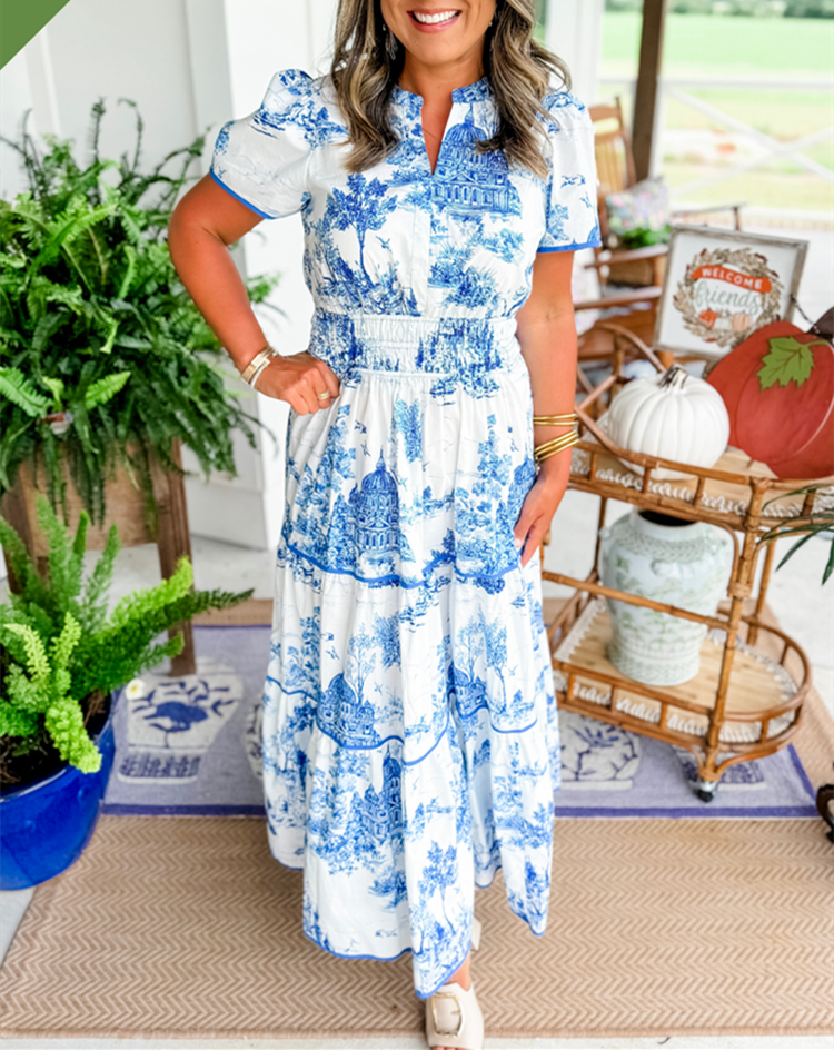 Damen Blumiges Sommerkleid | Maxi