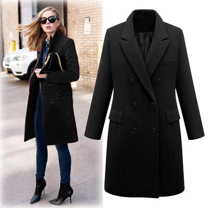 Women's Winter Trench Coat | Double-Breasted