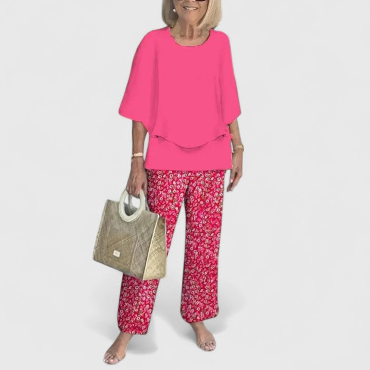Damen Zweiteiliger Set mit Muster | Casual