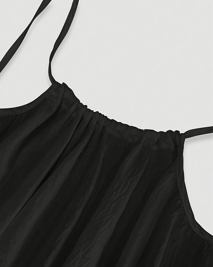 Damen Spaghetti-Träger Kleid Casual | Maxi