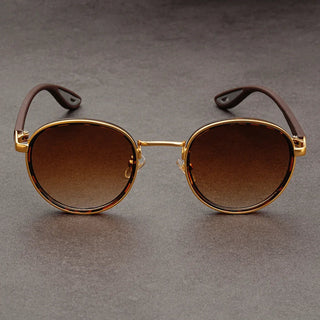 Unisex Okrągłe Okulary Przeciwsłoneczne | Vintage