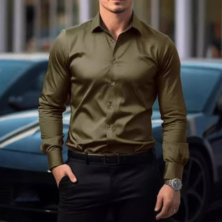 Męska koszula tapered | Długi rękaw