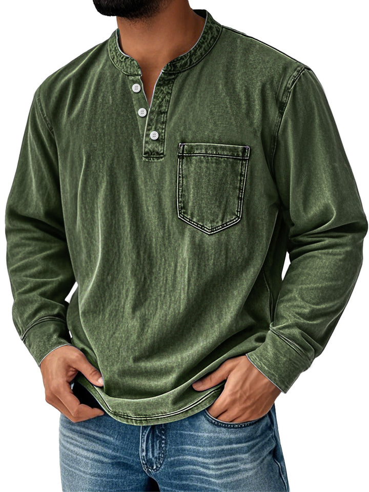 Men's Everyday Shirt | Long Sleeves with Neck Buttons