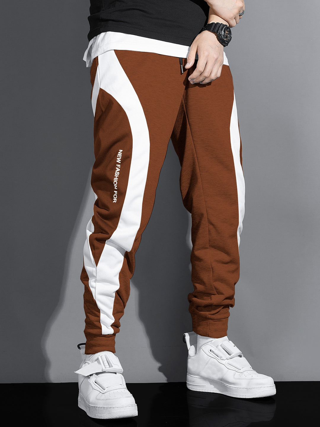 Herren Winter Jogginghose | Mit Kordel und kontrastierenden Einsätzen