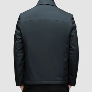 Męska kurtka slim fit z zamkiem | Casual