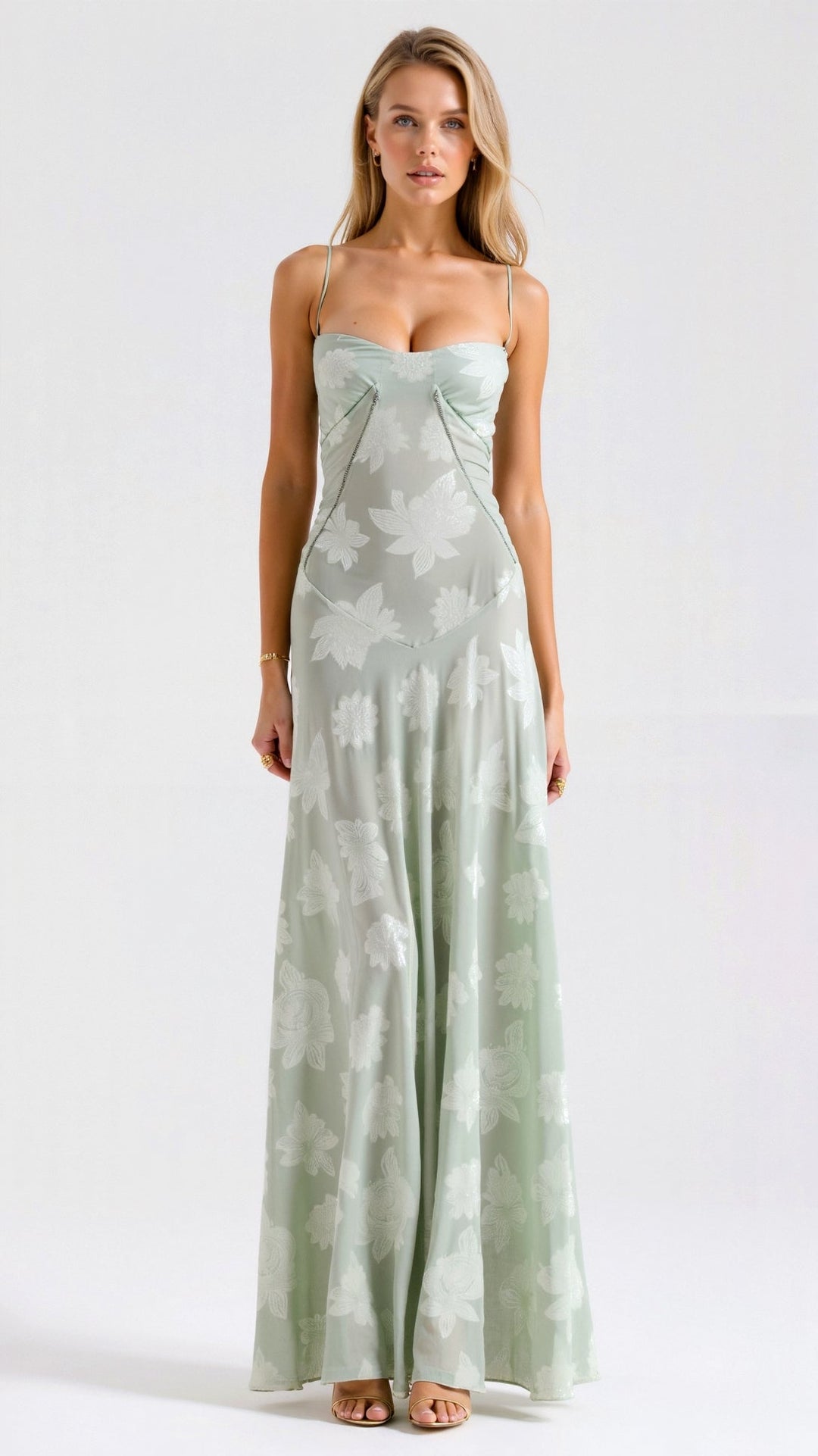 Vestido Feminino para Casamento com Alças | Maxi