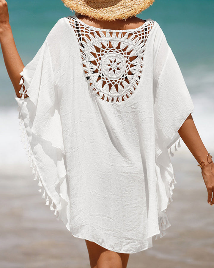 Saída de Praia Feminina de Crochê | Mini