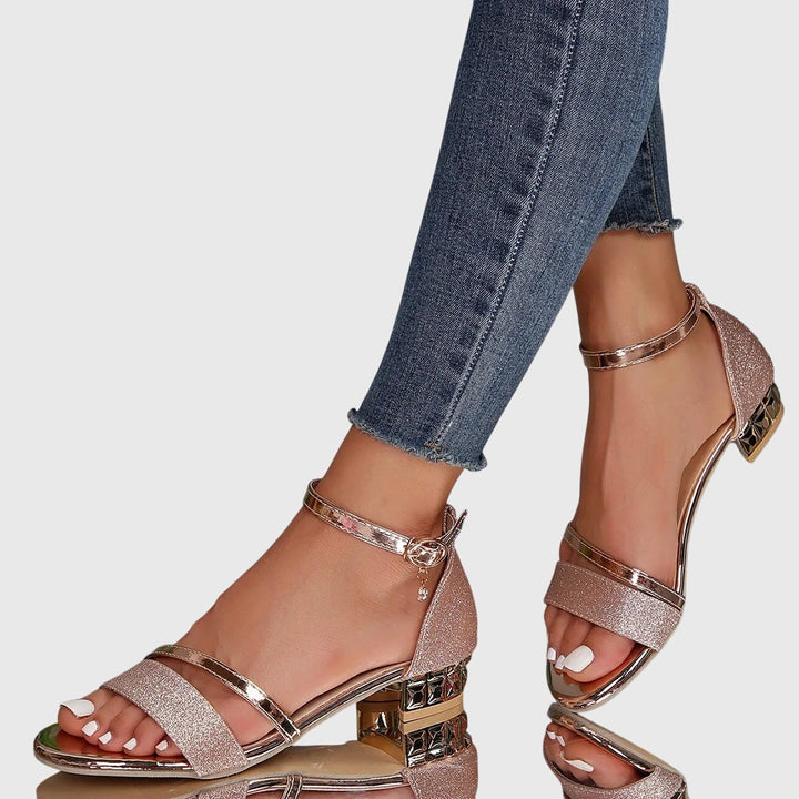 Damen Sandalen Offene Zehen | Blockabsatz