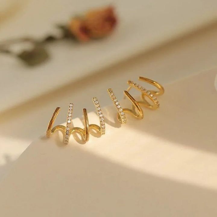 Women's Hoop Earrings with Crystals | Jewelry yes