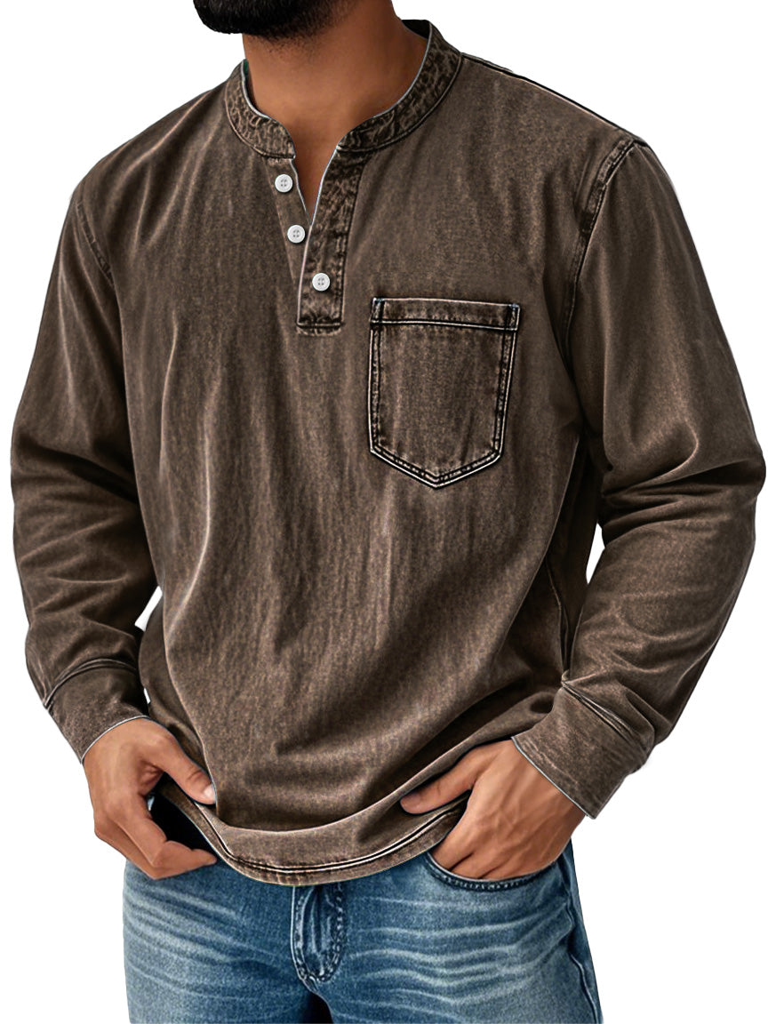 Men's Everyday Shirt | Long Sleeves with Neck Buttons