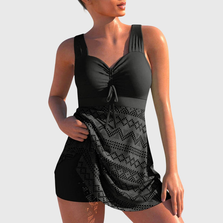 Damen Einteiliges Bade-Kleid | Gerüscht
