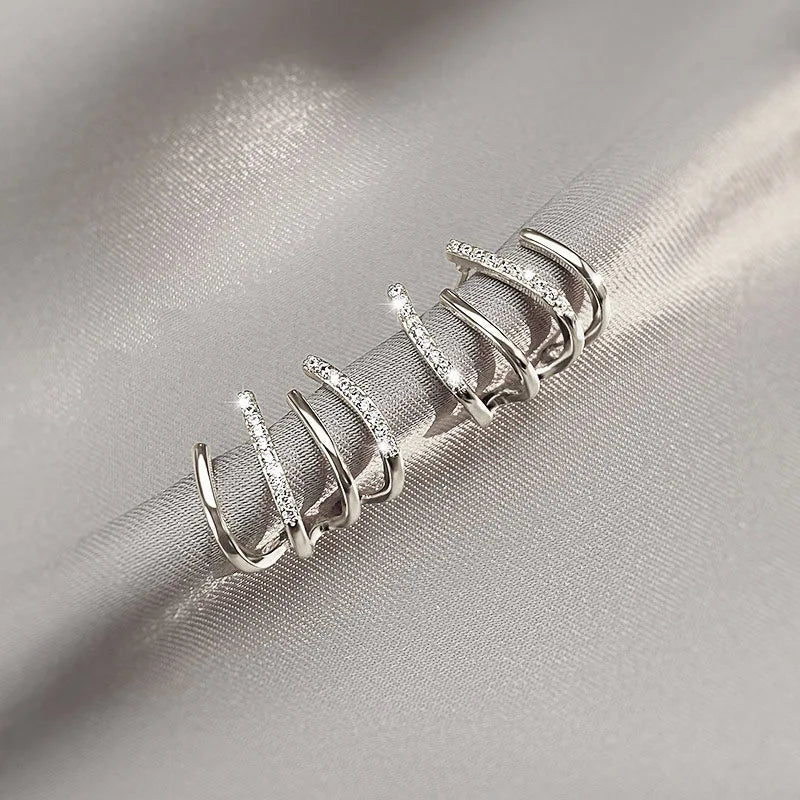 Women's Hoop Earrings with Crystals | Jewelry yes