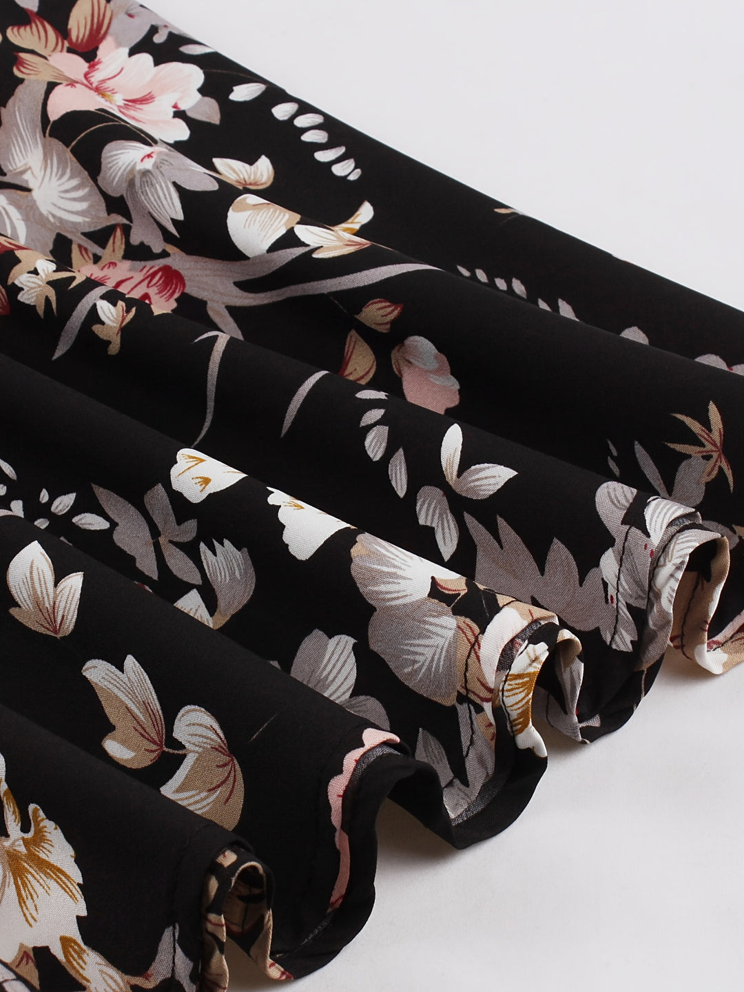 Damen Blumen-Maxikleid | Lange Ärmel